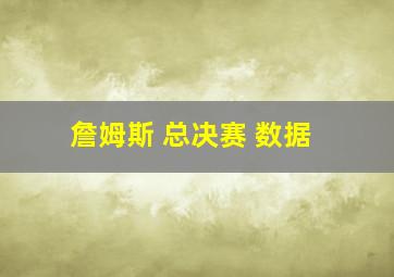 詹姆斯 总决赛 数据